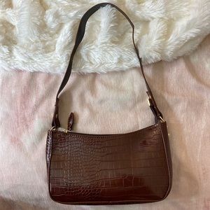 Nasty Gal Croc Shoulder Bag